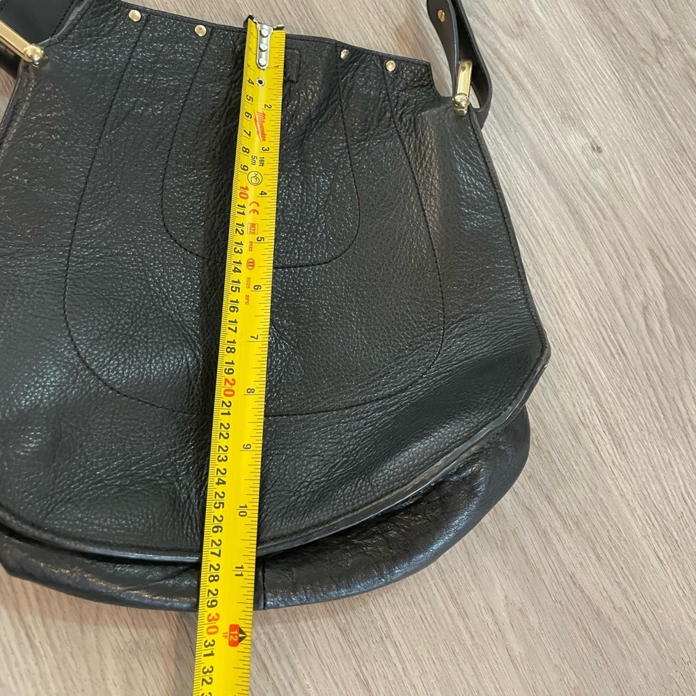 MARGOT Amazing Soft Black Leather Bucket Bag Purse - Picture 9 of 11